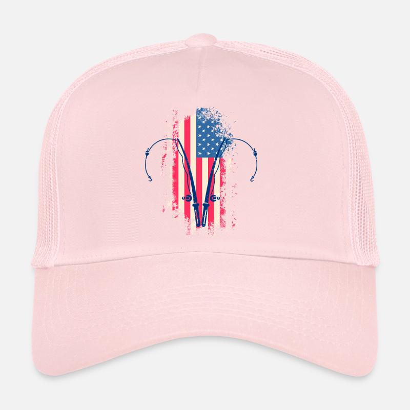 Rêve de pêche américaine - mon passe-temps préféré Casquette trucker 