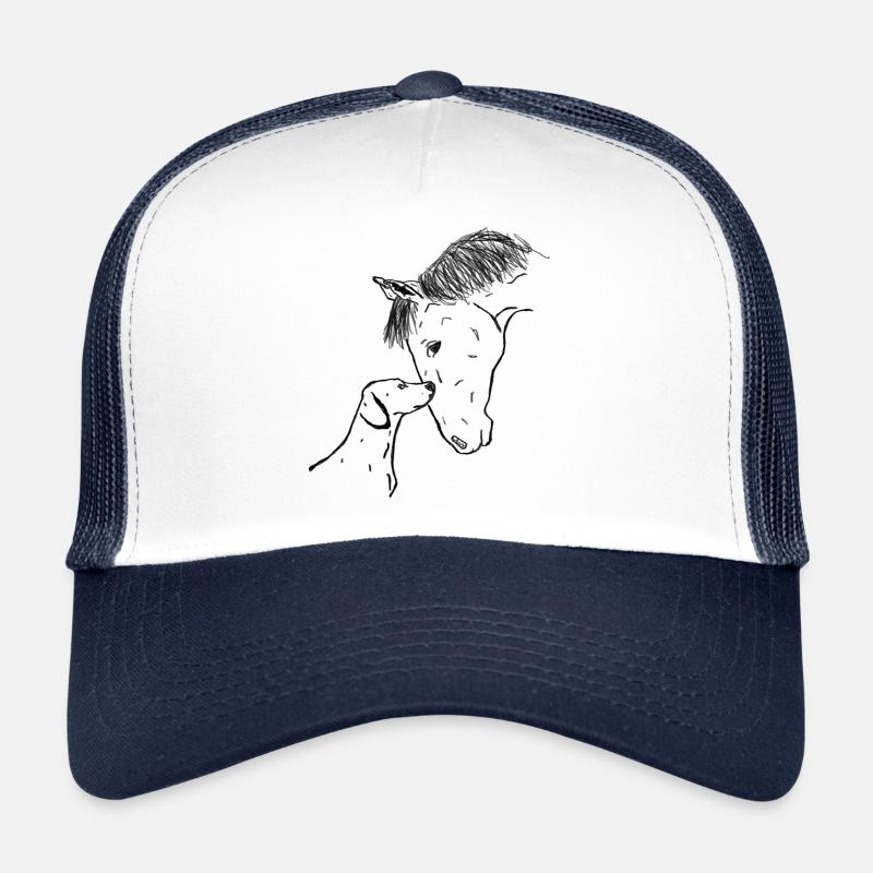 Cheval et chien Casquette trucker 