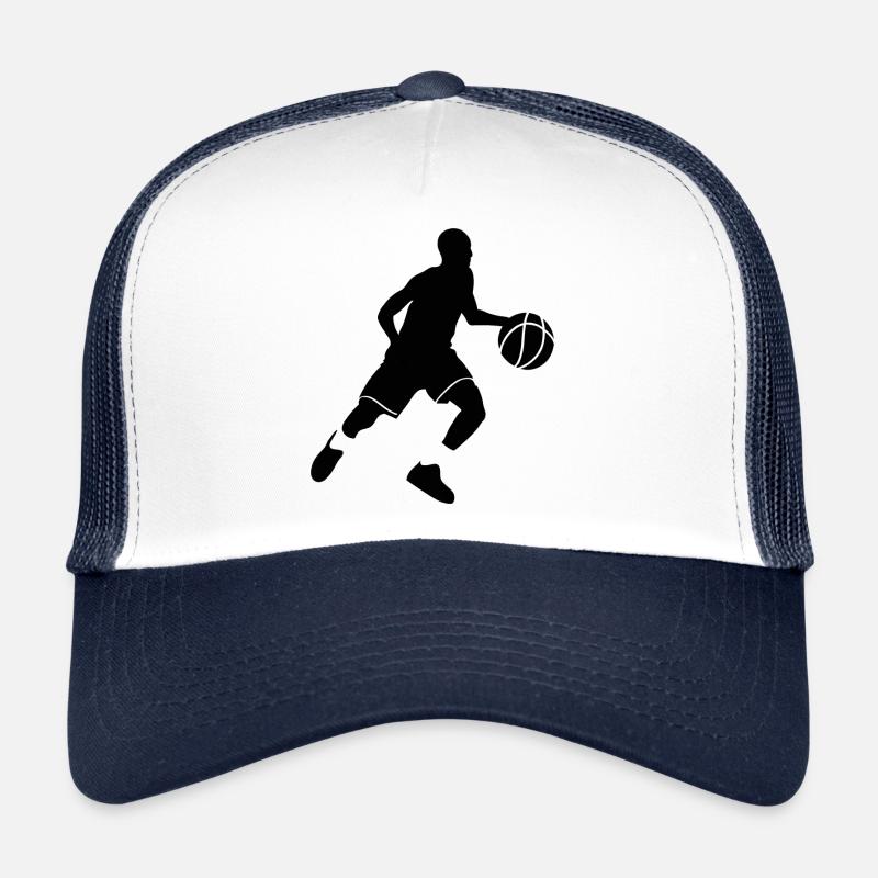 Basketball Player Silhouette Trucker Cap