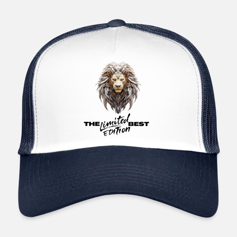 Lion royal en plume doree Casquette trucker 