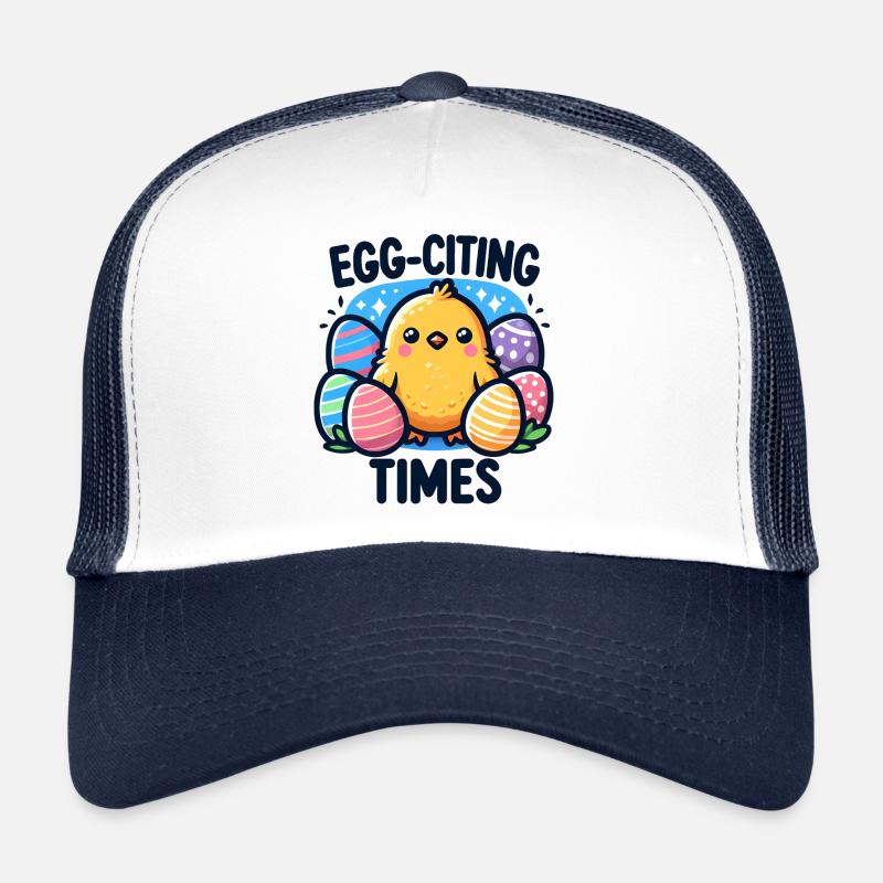 Conception de Pâques amusante - Temps de citation des œufs Casquette trucker 