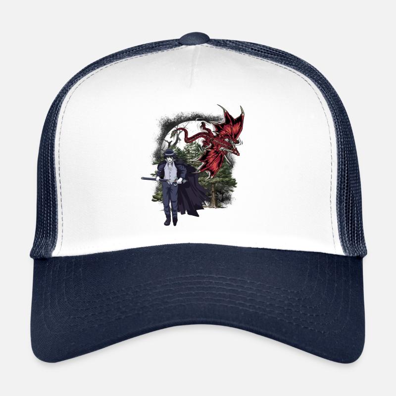 Dragon, Mythical Creature, Fantasy, Swordsman, Fairy Tale Trucker Cap