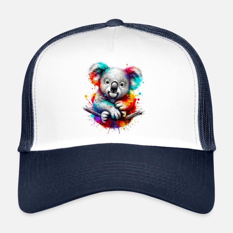 Koala - Trucker Cap - Weiß/Navy