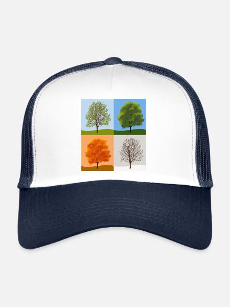 Seasons - Trucker Cap - white/navy - Front