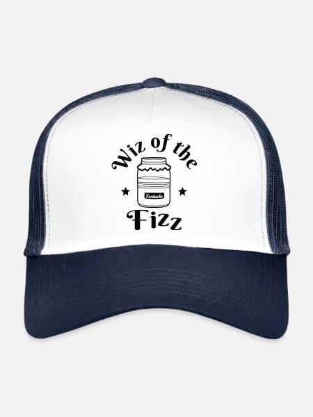 Wiz of the Fizz - Trucker Cap - white/navy - Front