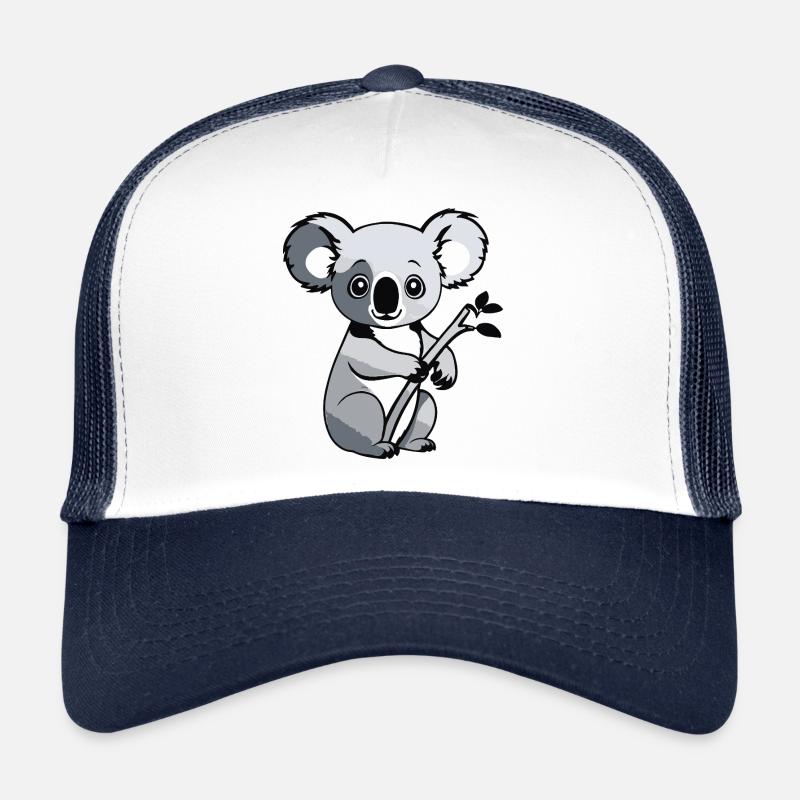 I love Koala - Pet Design - Trucker Cap - Weiß/Navy