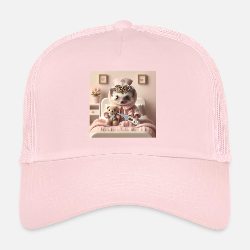 Hérisson mignon avec jouet câlin Casquette trucker 
