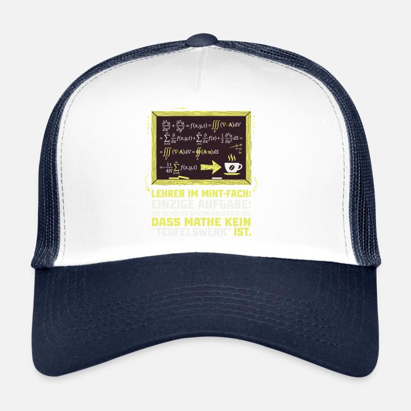 MINT Lehrer-Mathe-Kaffee-lustig Trucker Cap