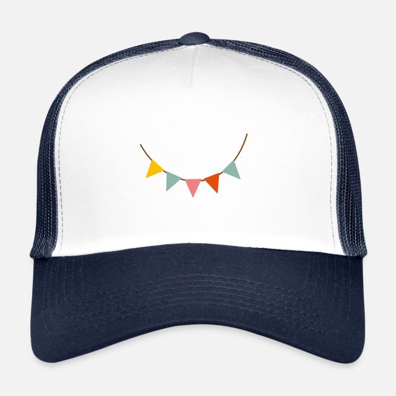 Geburtstag - Trucker Cap - Weiß/Navy