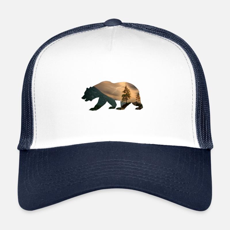 Bear Forest Nature - Cadeau Casquette trucker 