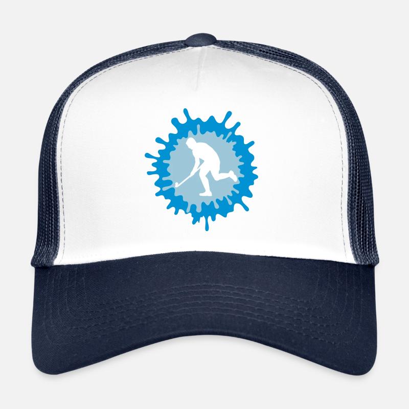 3D Hockey - Trucker Cap - Weiß/Navy