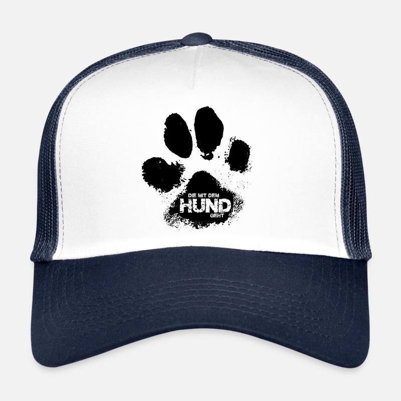 Le chien va 2 - Casquette trucker  - blanc/marine