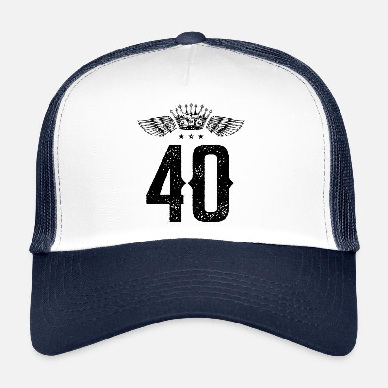 40 Zahl Krone Trucker Cap