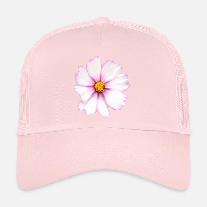 Fleur blanche Casquette trucker 