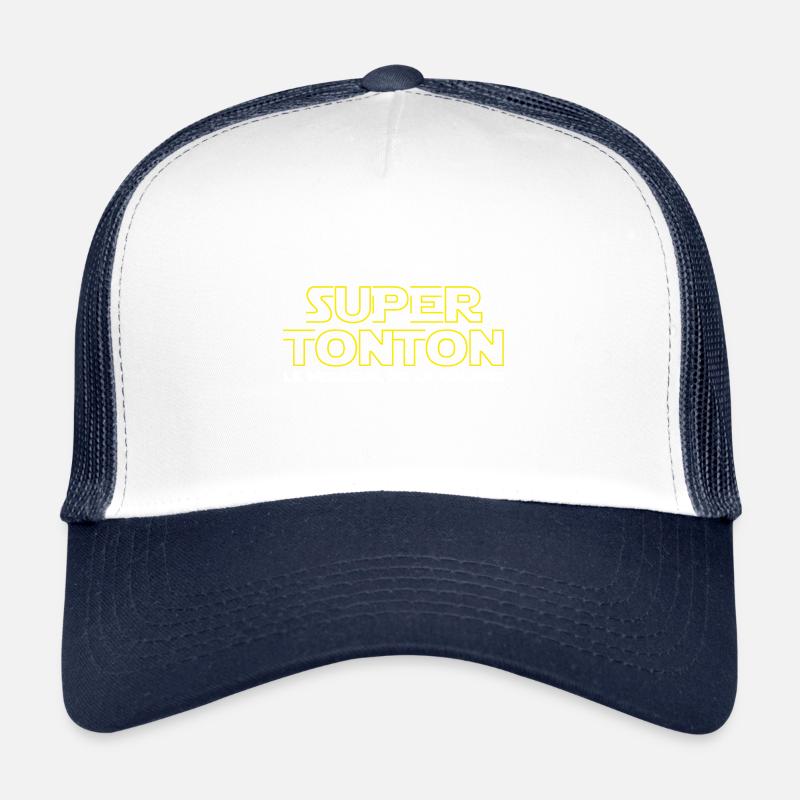 Super tonton - Casquette trucker  - blanc/marine