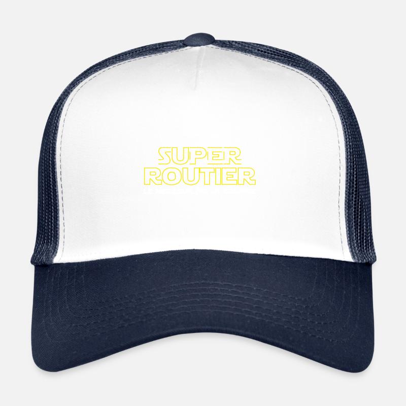 Super Routier - Casquette trucker  - blanc/marine