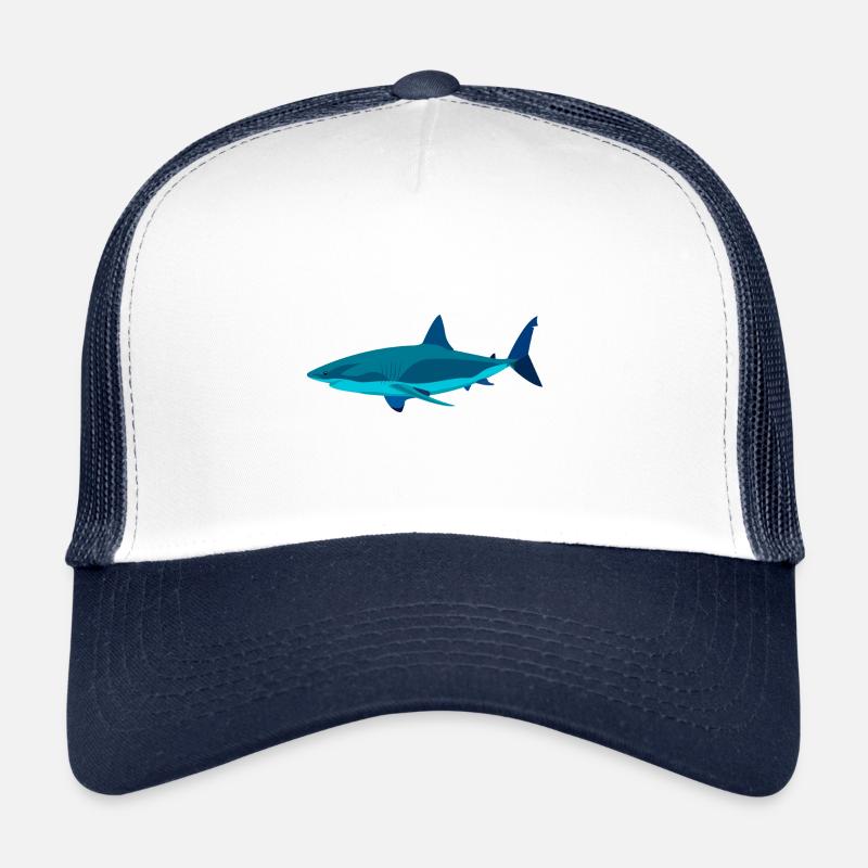 Meerestiere - Trucker Cap - Weiß/Navy