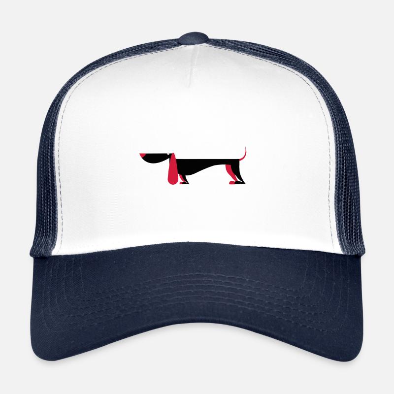Hund - Trucker Cap - Weiß/Navy