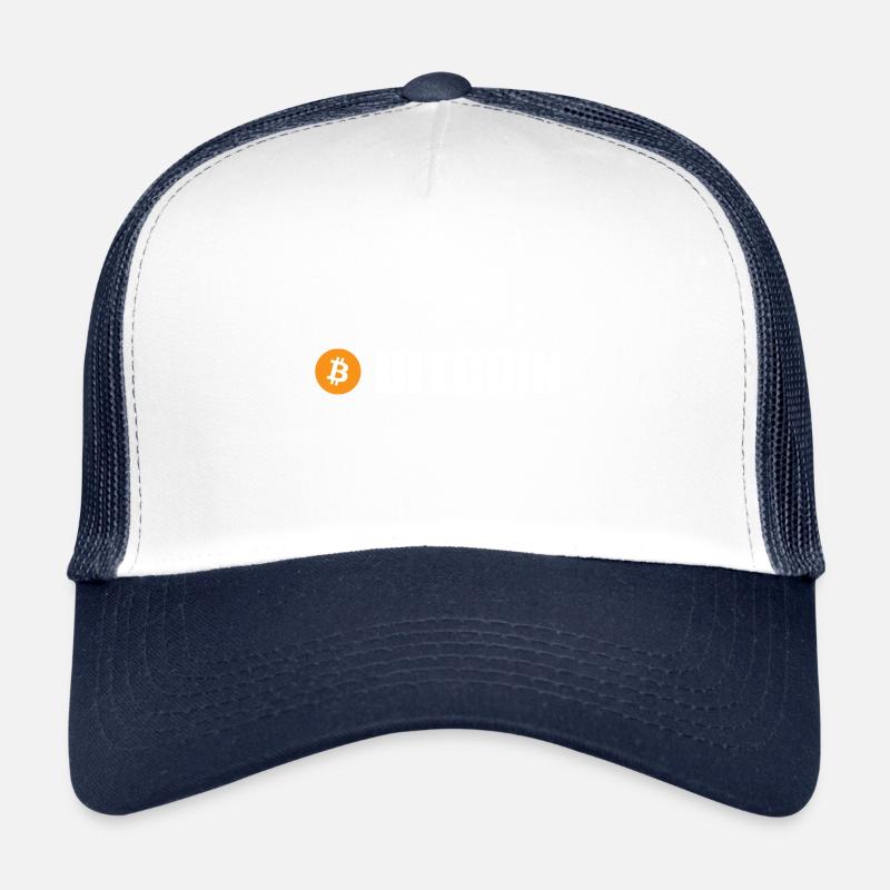 Bitcoin - Trucker Cap - Weiß/Navy