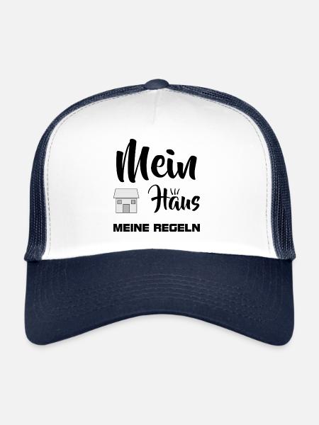 Chef - My house My rules - Trucker Cap - white/navy - Front