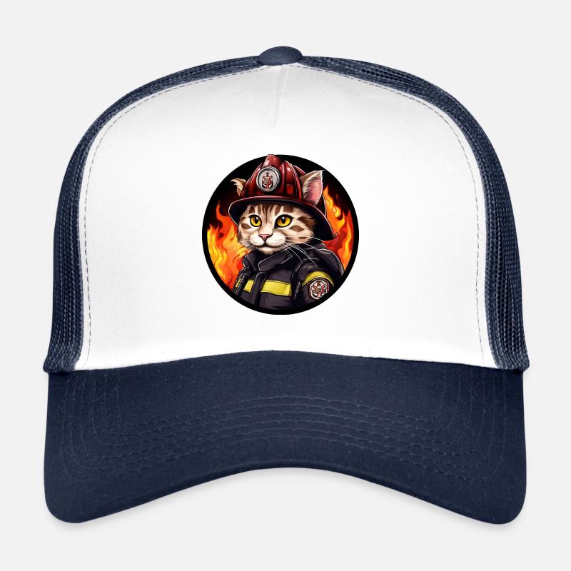 Katze Feuerwehr Trucker Cap