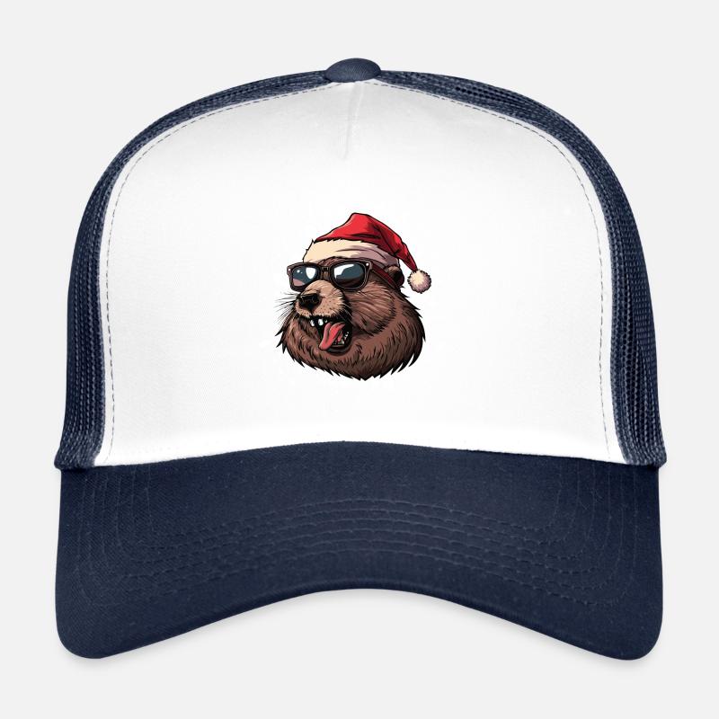 Castor Noël Drôle Casquette trucker 
