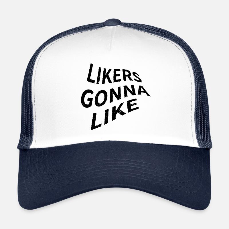 Les gens vont comme le grunge noir et blanc Casquette trucker 