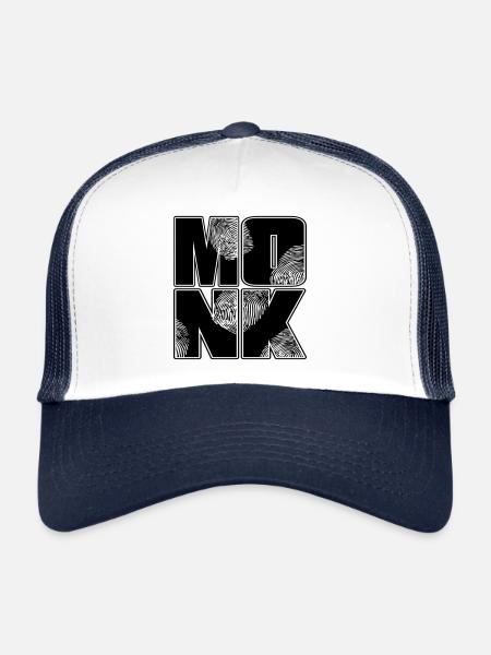 Color changeable | Monk - Trucker Cap - white/navy - Front