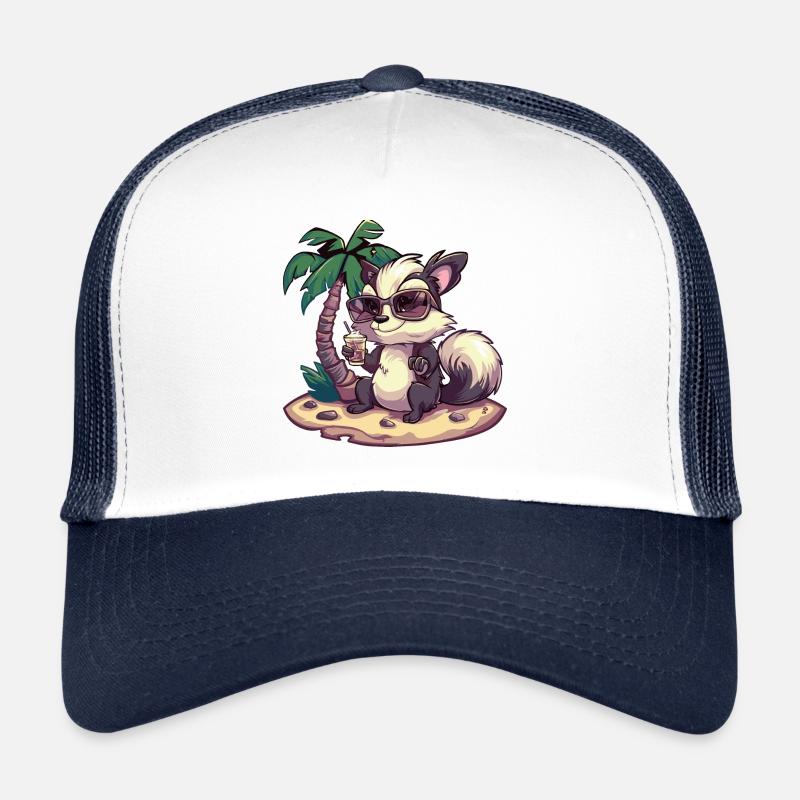 Skunk Summer Holiday Trucker Cap