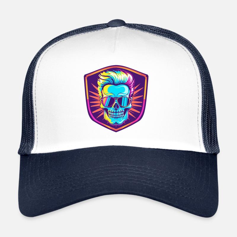 Punk Skull Party Casquette trucker 