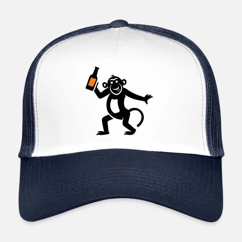 Affe Bier Witzig Trucker Cap