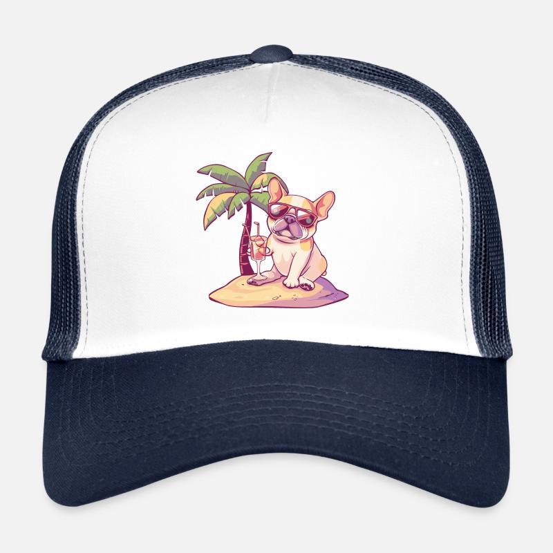 French Buldog Dog Summer Trucker Cap