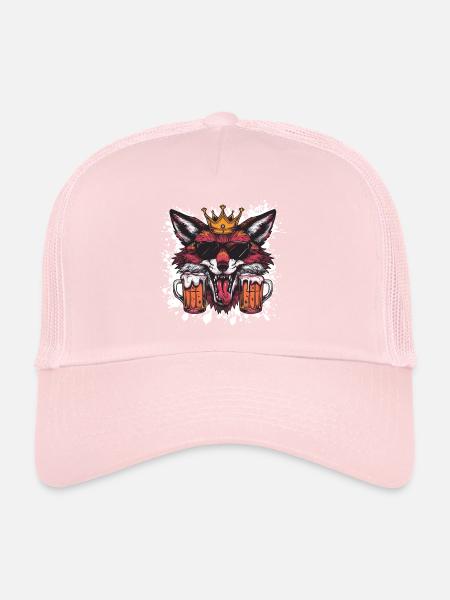Fuchs Bier Lustig - Trucker Cap - Hellrosa - Vorne