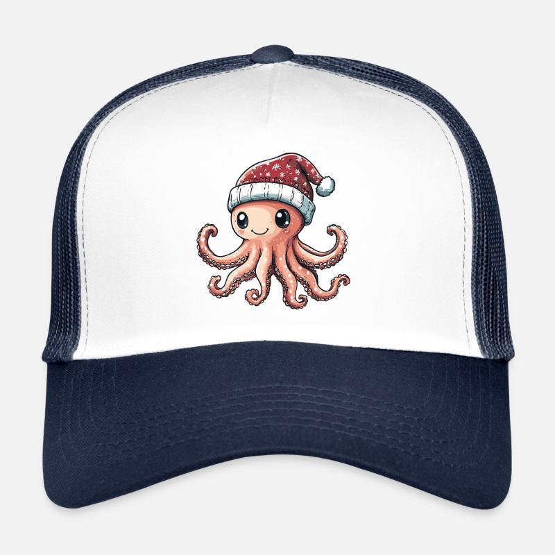 Bande dessinée de Noël Octopus Casquette trucker 