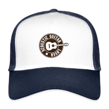 Acoustic Guitar LOVER MUSIC INSTUMENT - Trucker Cap - white/navy - Front
