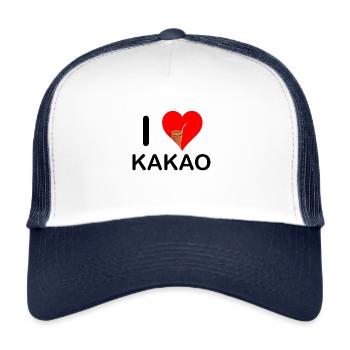 I love cocoa - Trucker Cap - white/navy - Front