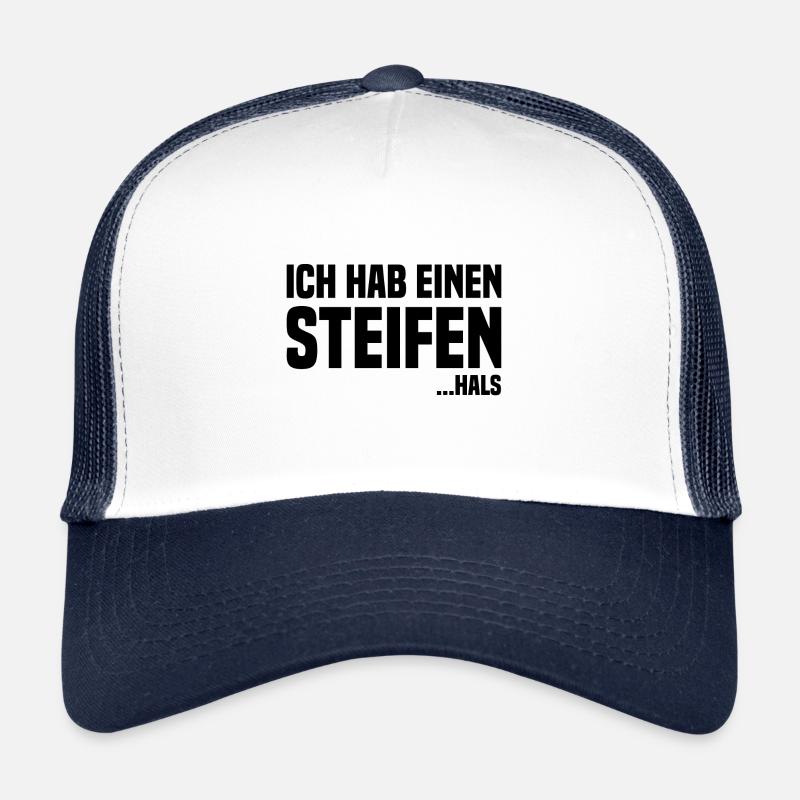 J'ai un cou raide noir Casquette trucker 