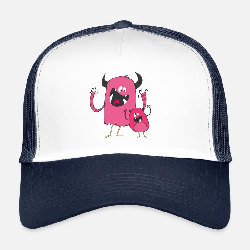 Grosses Monster kleines Monster rosa hoerner Trucker Cap