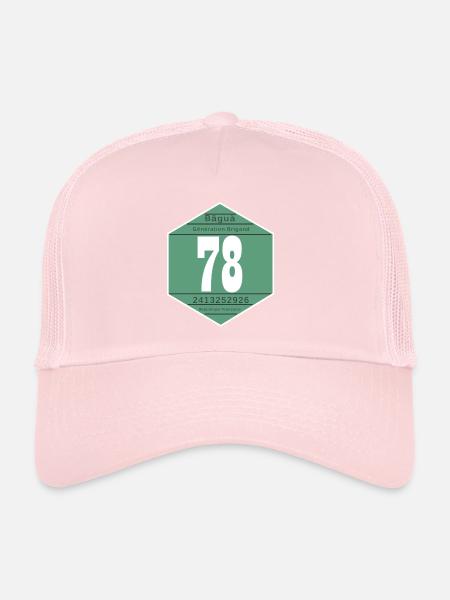 Vignette 1978 - Casquette trucker  - rose pâle - Devant