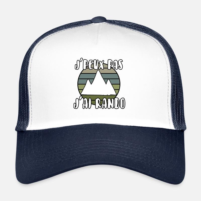 J’peux pas j’ai rando - Casquette trucker  - blanc/marine