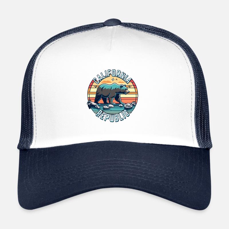 California Republic Retro Trucker Cap