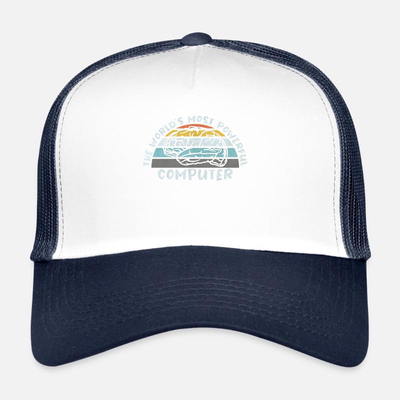 COMPUTER BRAIN LINUX SUPERBRAIN GEEK VINTAGE TECH Trucker Cap