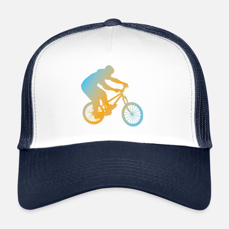 Fahrrad - Trucker Cap - Weiß/Navy
