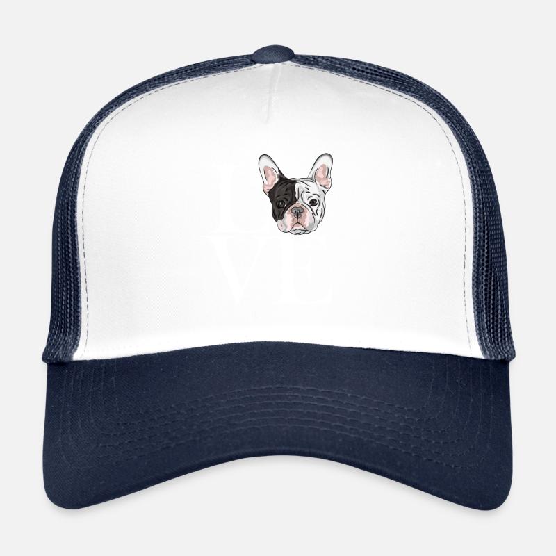 franz Bulldogge white Trucker Cap