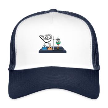 Chemistry, Overreacting, Overreacting, Love - Trucker Cap - white/navy - Front