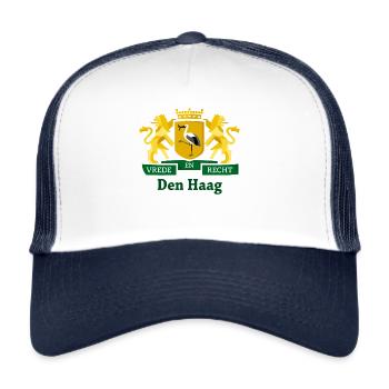Den Haag - Trucker Cap - Weiß/Navy - Vorne