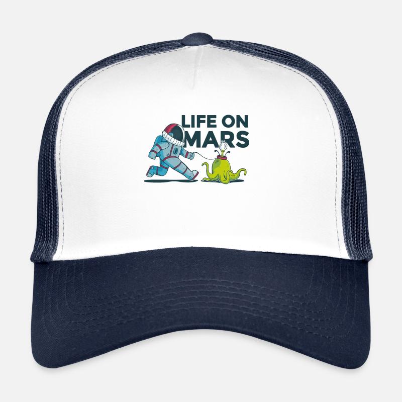 Mars Moon Astronaut Trucker Cap