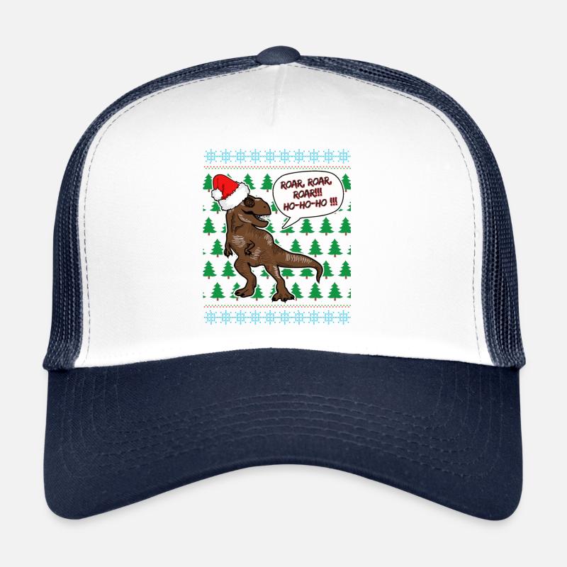 T Rex Christmas Jumper Dinosaur Fan Christmas Trucker Cap