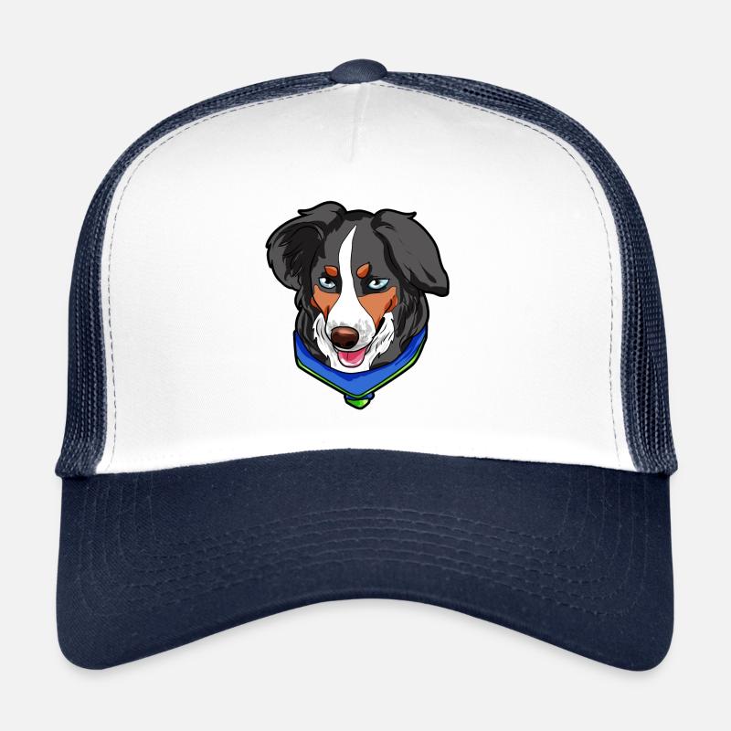 Miniature amerikanischer Schäferhund Hund Geschenk Trucker Cap
