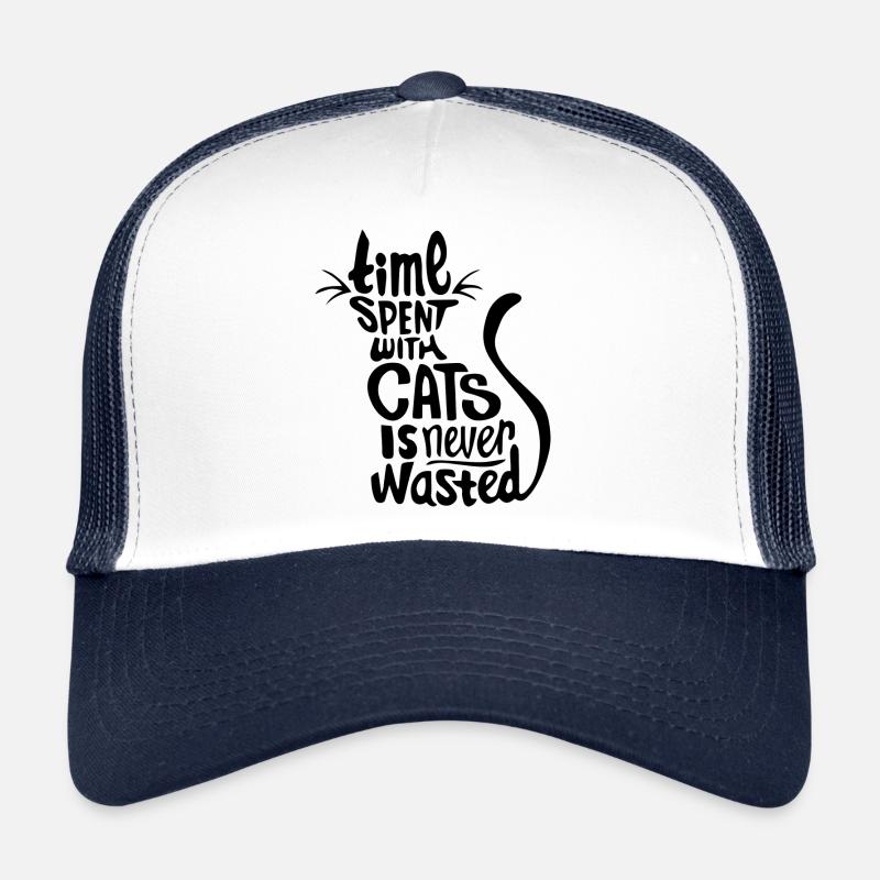 Time Spent With Cats Geschenk Idee Trucker Cap